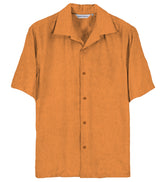 Orange Men's Terry Cloth Button Down Shirt