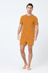Orange Men's Terry Cloth T-Shirt