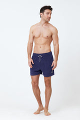 Navy Blue Men's Terry Cloth Shorts